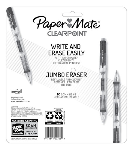 Lapices Mecanicos Paper Mate Clearpoint 0,7 Mm, Paquete De 1