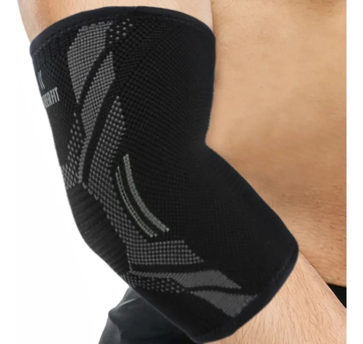 Cotoveleira De Compressão Esporte Academia Fitness Cotovelo Tamanho Preto - M