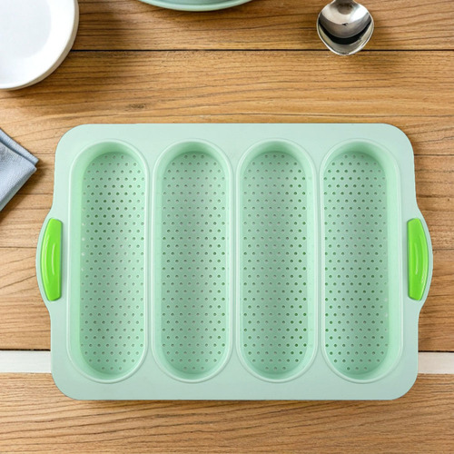 Molde De Silicona Para Hornear Baguette: Molde Antiadherente