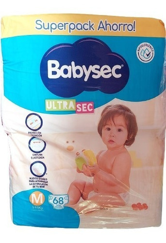 Pañales Babysec Ultrasec Jumbo Pack Los Talles Género Sin Género Tamaño Mediano (m