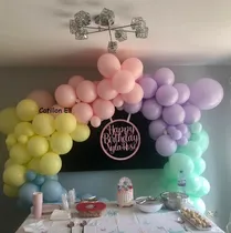 Comprar Arco Decorativo Globos Pastel Arco Iris Rosa Celeste Lila