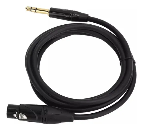 Cable De Audio Trs Plug 6,35 Mm A Xlr Hembra Balanceado 3 M | MercadoLibre