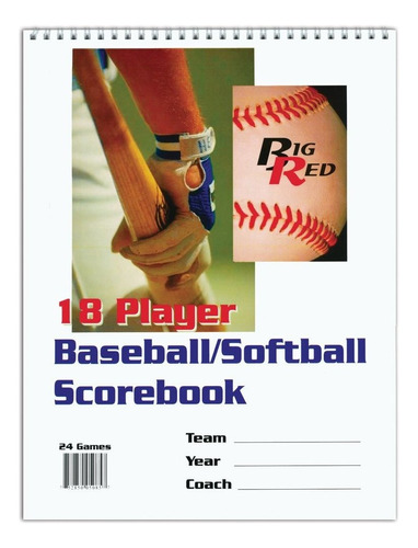 Big Red Scorebook 18 Jugadores - Béisbol/sóftbol