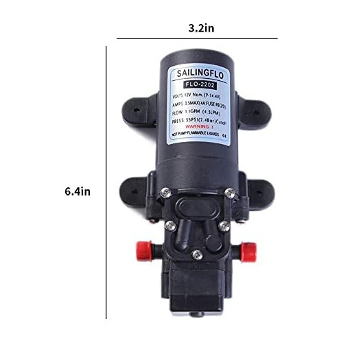 Bomba De Diafragma De Presión De 12v Grifo De Giro De ...
