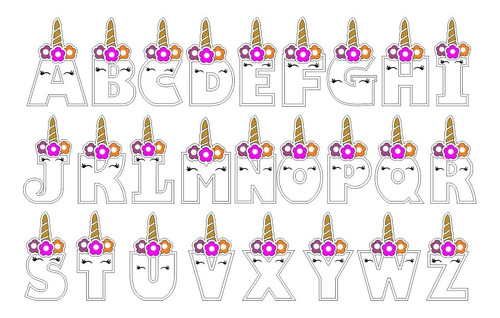 Letras Luminosas Unicornio Lampara - Polyfan - Candy Bar