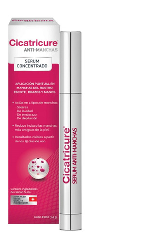 Cicatricure Antimanchas Serum Concentrado 3,4 G.