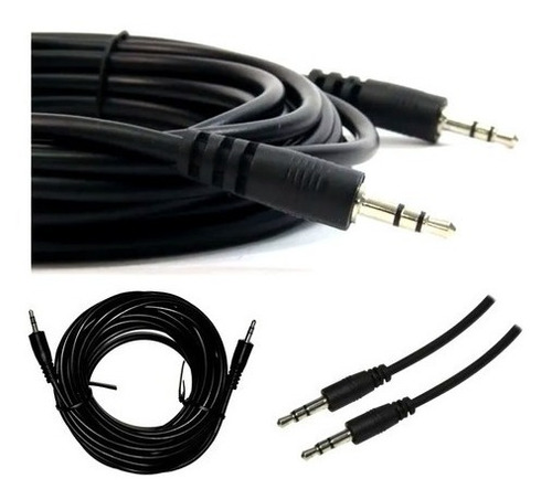 Paquete Con 10 Cables Auxiliares Plug 3.5 De Audio 6 Metros