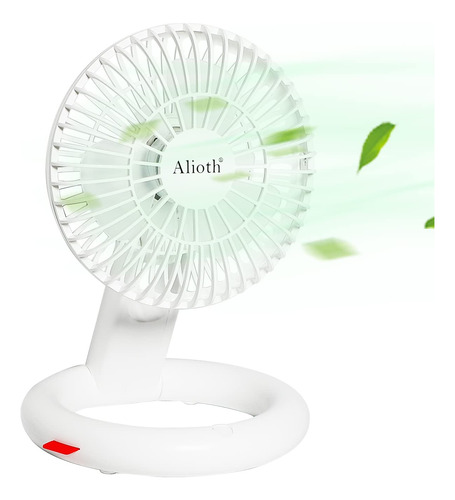 Alioth Mini Ventilador De Escritorio Oscilante, 4 Velocidade