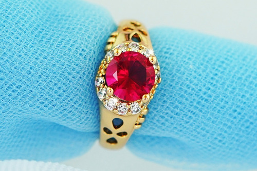 Imagen 6 de 10 de Anillos Compromiso Oro 18k Parejas Promesa Mujer Regalo Mama