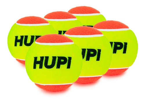 Bola De Beach Tennis Hupi Pro Pack 06 Unidades - Amarelo