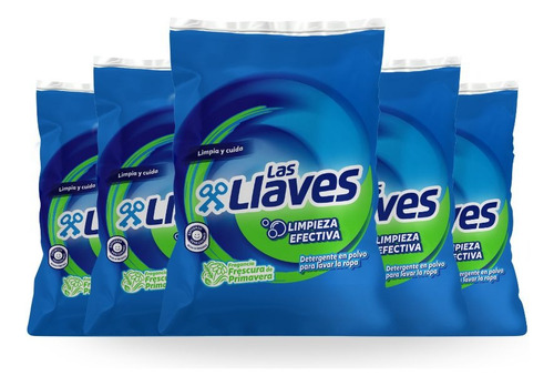 Las Llaves Detergente Frescura 900g Pack 5und