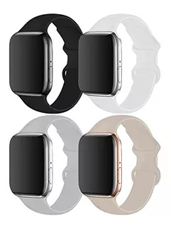 Ruoqini 4 Pack Compatible With Apple Watch Band 38mm 40mm 42