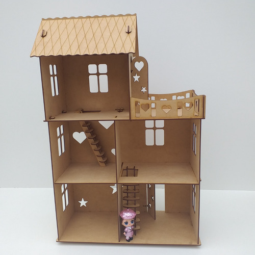 Casita De Muñecas Lol + Kit De 26 Muebles