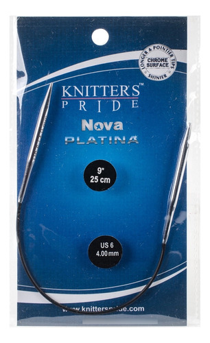 Knitter 's Pride Nova Platina Aguja Circular Fija Tamaño