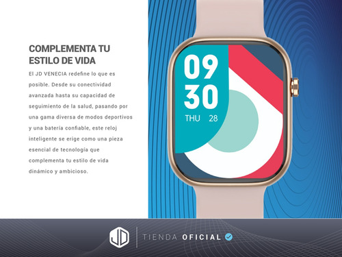 Smartwatch Reloj Inteligente Jd Venecia Rosa Gold Llamadas.*