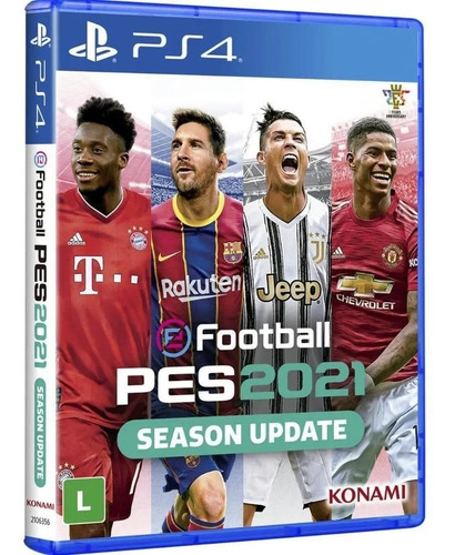 Pes 2021 Efootbal Pro Evolution Soccer 2021 Ps4 Mídia Física