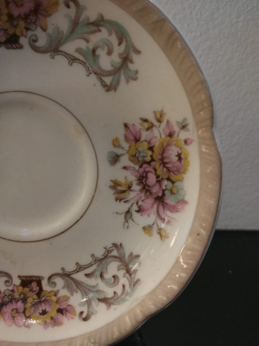Imagen 6 de 10 de Antigua Taza De Cafe Loza Inglesa Woods Ivory Ware