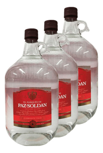 Pisco Paz Soldan Quebranta 4.0 Lts Pack 3