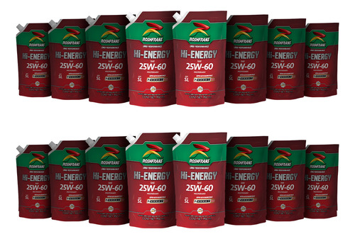 15.2 L Aceite Motor Mineral Alto Kilometraje 25w60 Roshfrans
