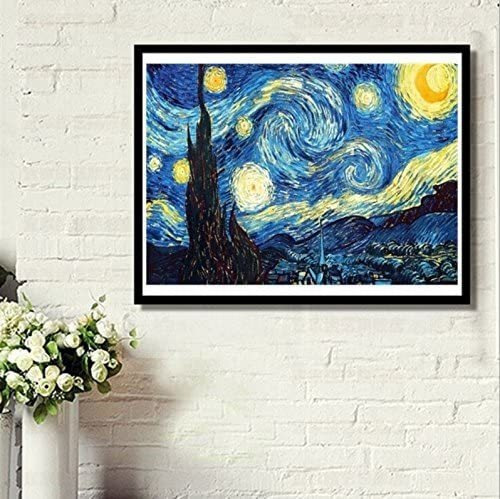 Pintura Diamante 5d Taladro Completo Grande 40x50cm Van Gogh