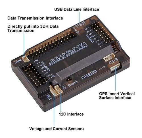Ardupilot Placa Controladora Vôo Apm 2.8 Arduino Compatível