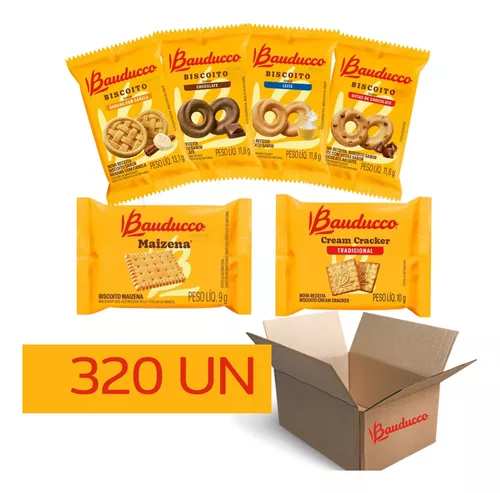 Compre Kit 320un Biscoitos Em Sache Sabores Sortidos Bauducco aqui