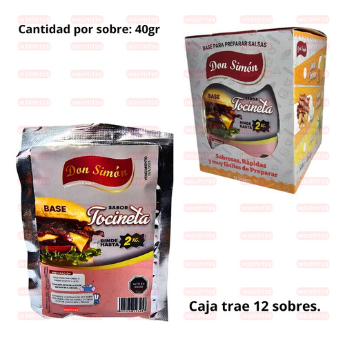Salsa Base Tocineta (40gr) Don Simon