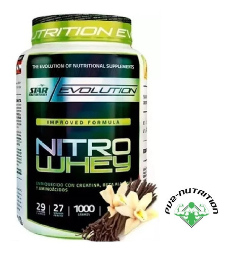 Nitro Whey X1kg - Star Nutrition - Canning, Ezeiza, Glew Sabor Vainilla