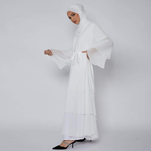 Mujeres Dubai Abaya Ropa Musulmana Vendaje Kaftan Islámico