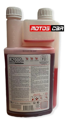 Imagen 2 de 6 de Aceite Ipone 2t R200 Rs Semisintetico Motoscba