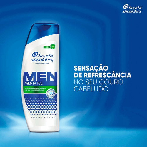 Shampoo Head&shoulders Menta Ice Sensação De Refrescância 20