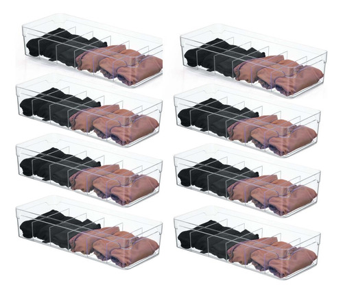 Organizador De Gavetas Transparente - Prático E Resistente