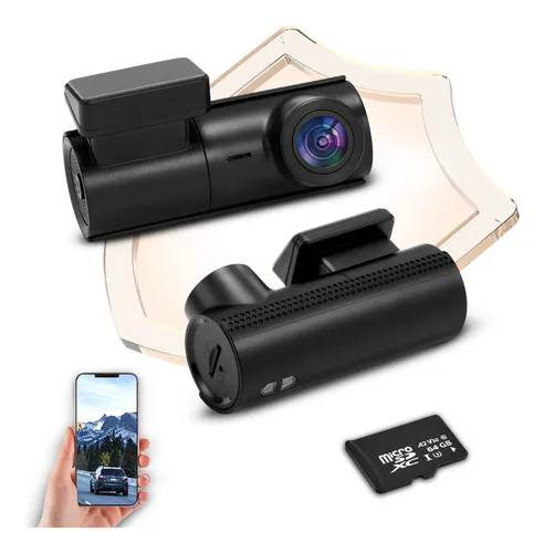 Camera Veicular Fhd G-sensor Automotiva Cartão Micro Sd 64g