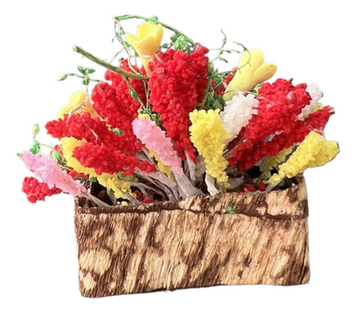 Mini Maceta Con Forma De Ramo De Flores Diminuto Para