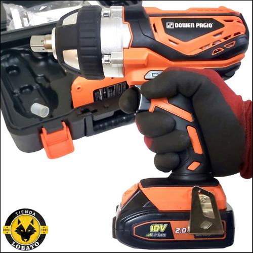 Imagen 8 de 10 de Llave De Impacto Batería Herramientas Inalambrica 18v Dowen