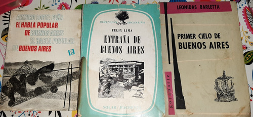 3 Libros De Buenos Aires Ver Descripción (Usado)