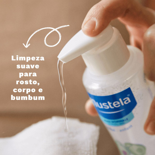 Água De Limpeza Mustela Bebê Sem Enxágue Com 300ml