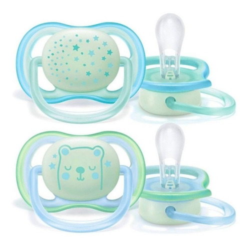 Imagen 1 de 2 de Avent Chupon Nocturno Ultra Air Niño 0-6m