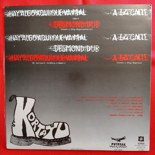 Kortatu - A La Calle - Vinilo - España 1986 (Usado)