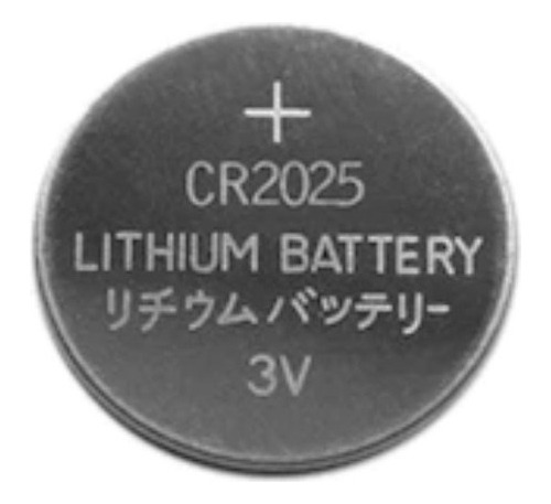 Bateria Moeda Cr 2025 3v Lithium Cartela Com 5 Unidades