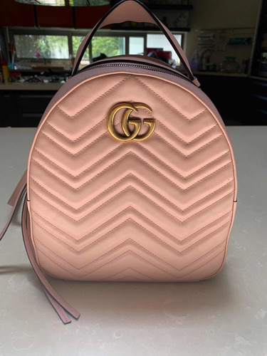 Bolsa Gucci Gg Marmont Rosa Original (usada)