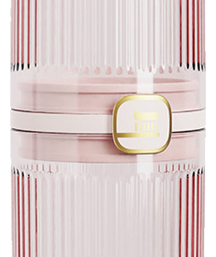 Soporte Cepillo Dientes Viaje Tazas Dobles Lujo Ligeras Rosa