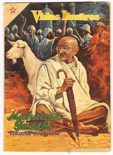 Historieta Comic Vidas Ilustres Mahatma Gandhi 1958 Novaro (Usado)