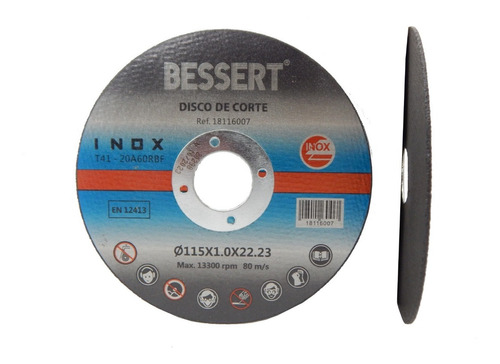 Disco Corte Acero Inox Fino 4.1/2 PuLG 100 Unid