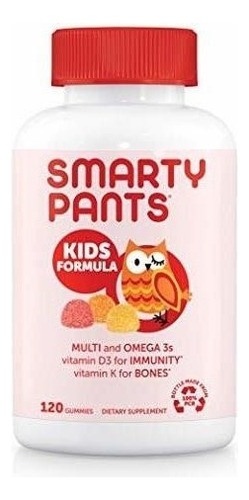 Gomitas Multivitaminicas + Omega 3 Smartypants Kids120 Unid