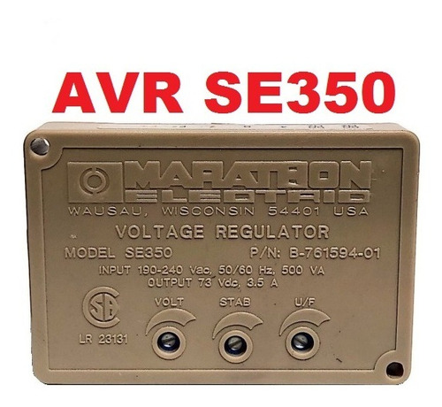 Imagen 2 de 2 de Avr Regulador De Voltaje Se350 Marathon Electric Planta Luz