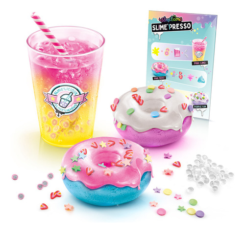 So Slime DIY Playset 20cm Slimelicious Bebidas Y Donas Slime