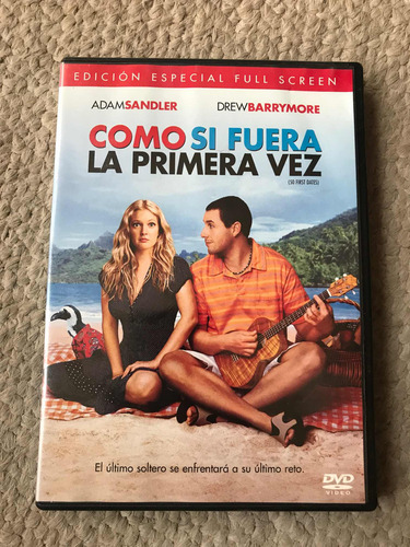 Pelicula Dvd Como Si Fuera La Primera Vez Adam Sandler (Usado)