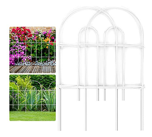 Valla Decorativa Amagabeli Para Jardin, Acero Inoxidable, Al