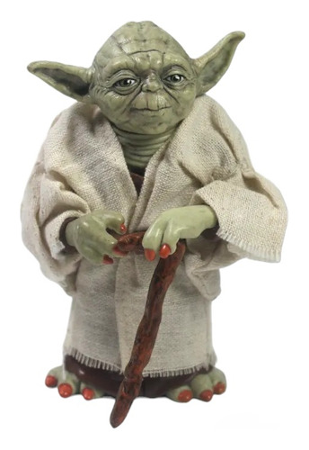 Figura Maestro Yoda Bastón Star Wars 12 Cm Colección